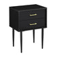 Handmade Customized Wooden 2 Drawer Bedside Table