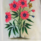 Handmade Flowers Painting on Silk Fabric for Home and Office Decor