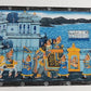 Handmade Matte Synthetic Palace View Silk Fabric Painting for Home Decor
