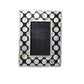 Handmade Mother of Pearl Customized Black Dot Pattern Photo Frame