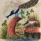 Handmade Peacock Painting on Silk Fabric for Home and Office Decor