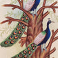 Handmade Peacocks Painting on Silk Fabric for Home and Office Decor
