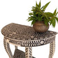 Handmade Customized Bone Inlay 1 Drawer Semi Circle  Console Table