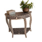 Handmade Customized Bone Inlay 1 Drawer Semi Circle  Console Table
