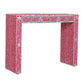 Handmade Customized Mother of Pearl 3 Drawer Console Table