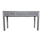 Handmade Customized Mother of Pearl Geometric Pattern Console Table