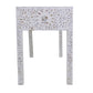 Handmade Customized Mother of Pearl Floral Pattern Console Table