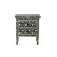 Personalized Handmade Bone Inlay Set Of 2 Bedside Tables Home Decor Furniture Attractive Floral Design Entrance