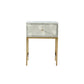 Personalized Bone Inlay Bedside Table Home Decor Purpose Attractive Design Beautifully Crafted Bedside Table