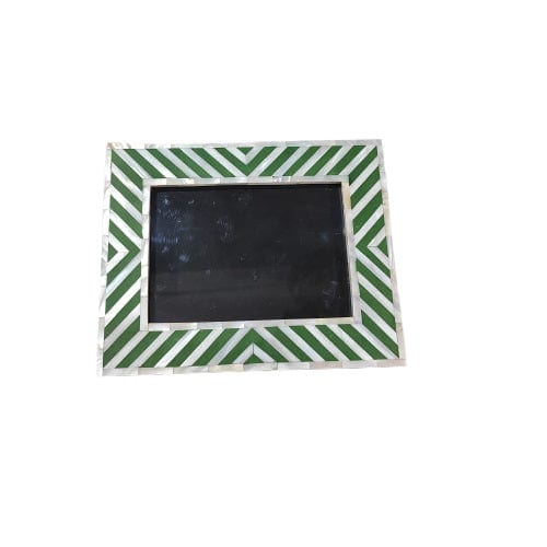 Customized Handmade Mother of Pearl Strip Pattern Photo Frame