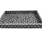 Handmade Mother of Pearl Inlay Reactangle Tray Geometric Design Serving Tray