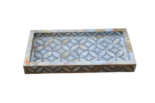 Mother Of Pearl Inlay Tray,Serving Tray,Decorative Tray,Perfect Gift for Men, Women and your Loved Ones