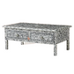Personalized Handmade Mother Of Pearl Inlay Coffee Table Beautifully Crafted Home Decor Furniture