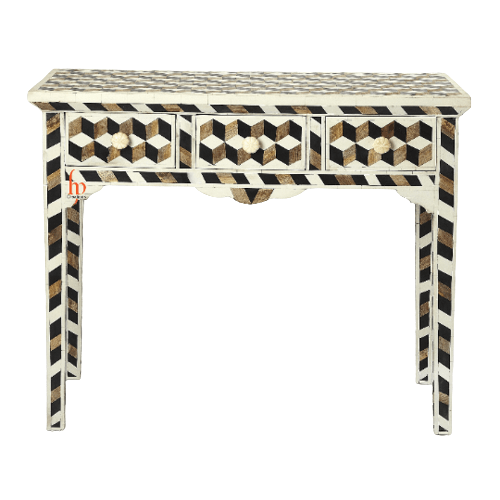 Personalized Mother Of Pearl Inlay Beautiful Console Home Decor Purpose Beautiful Traditional Indian Design