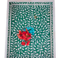 Handmade Bone Inlay Green Tray Set of 2 Pieces Bone Inlay Rectangular Floral Tray Best Gift For Any Occasion