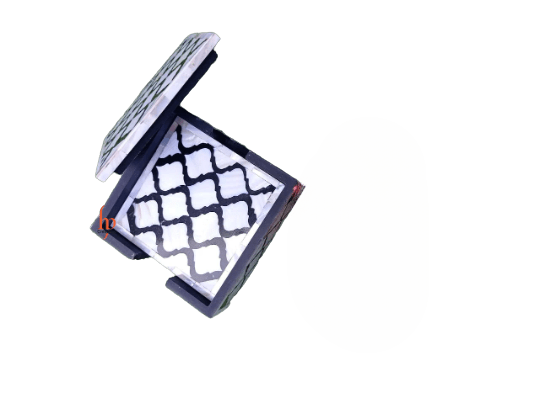 Beautifully Hand Crafted Mother of pearl Coaster Set Perfect gift for loved ones
