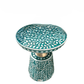 Personalized Mother of pearl Inlay Side Table Floral Pattern