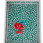 Handmade Bone Inlay Green Tray Set of 2 Pieces Bone Inlay Rectangular Floral Tray Best Gift For Any Occasion