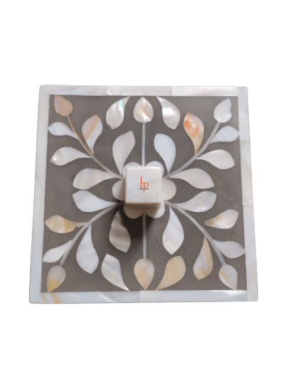 Beautifully Hand Crafted Mother Of Pearl Coaster Set Ready to Ship Perfect gift for loved ones