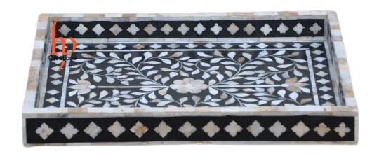 Personalized  Handmade Mother Of Pearl Inlay Tray Decorative Serving Tray Beautifully Crafted Home Decor Kitchen Decor Perfect Gift For Loved Once