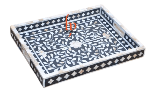 Personalized  Handmade Mother Of Pearl Inlay Tray Decorative Serving Tray Beautifully Crafted Home Decor Kitchen Decor Perfect Gift For Loved Once