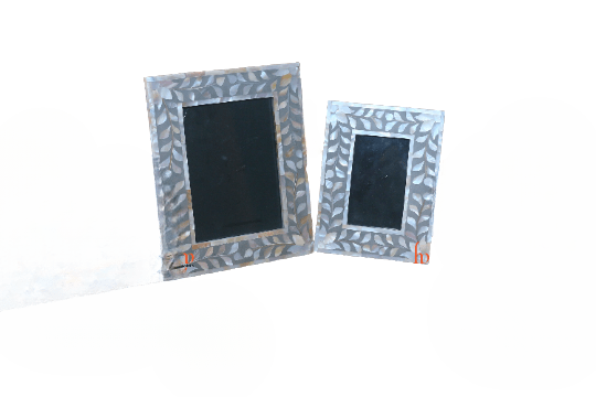 Handmade Classic Set Of 2 Mother of Pearl Inlay Photo Frame For Any Occassion