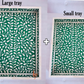 Handmade Bone Inlay Green Tray Set of 2 Pieces Bone Inlay Rectangular Floral Tray Best Gift For Any Occasion