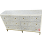 Bone Inlay Chest Of 6 Drawers Antique Diamond Design Indian Handmade Furniture Bone Inlay Dresser Cabinet