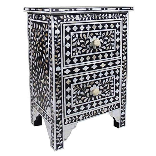 Handmade Customized Mother of Pearl Bedside Table